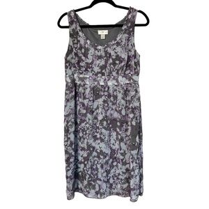 Ann Taylor LOFT Dress sheer Sleeveless Floral  Print women’s size 10P petites